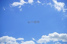 夏云,天空,云