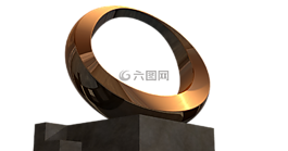 雕塑,孤立,黄金