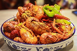 小龙虾,中国菜,上海