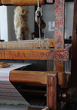 织布机,朴素,纺织