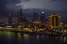 佛罗里达,坦帕湾,夜