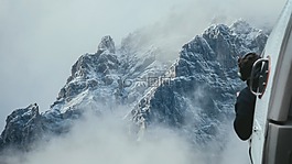 直升机,山,飞行