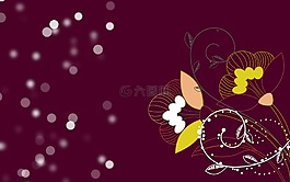 抽象的花朵,散景,紫色