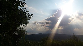 阳光,云,天空