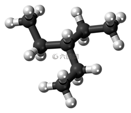 乙基戊烷分子,分子,化学