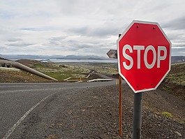 迹象,景观,停止