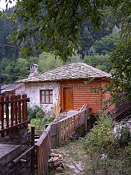 房子,村,保加利亚