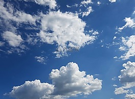 天空,云,蓝蓝的天空