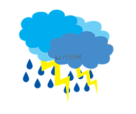 云盖的风暴,风暴,闪电