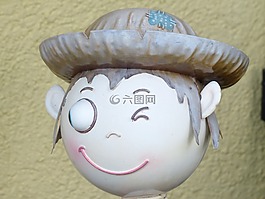 男孩,眨眼,笑