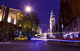 布达佩斯之夜,城市之光,夜
