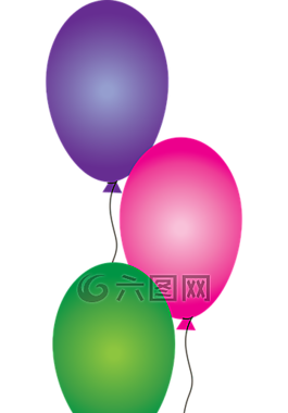 气球,庆祝,生日