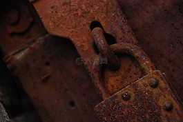 老,老锁,生锈的锁