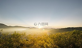 日出,光线,景观