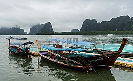 koh班宜岛村,普吉岛,山