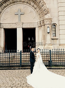 weeding veil,church,people