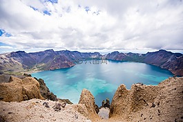 长白山,天池,火山口