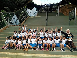 孩子,花园,学校