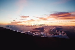 cloudscape的,引人注目,天空
