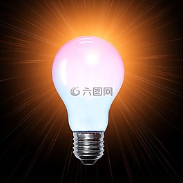灯,橘黄色的灯光,灯泡