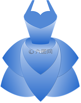蓝色的连衣裙,服装,蓝色