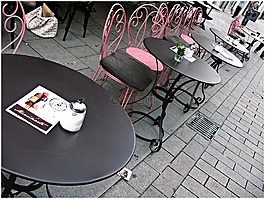 法国咖啡馆,餐厅,咖啡街