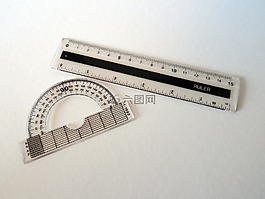 量角器,标尺,度量值