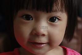 小孩,眼睛,天真