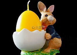 复活节,蜡烛,数字