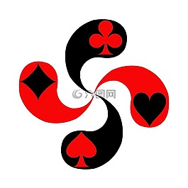 lauburu,扑克,三叶草