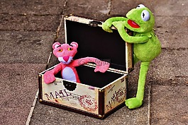 毛绒玩具,柯,粉红豹