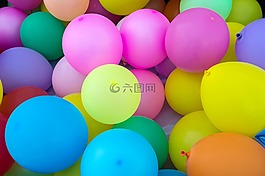 气球,儿童,彩色气球