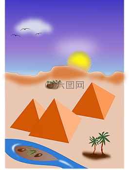 沙漠金字塔图片 沙漠金字塔素材 沙漠金字塔模板免费下载 六图网