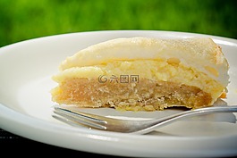 秘鲁,柠檬蛋糕,一块蛋糕