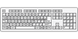 键盘,键盘上的键,打字机