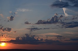 天空,云,阳光