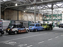 出租车,站,爱丁堡
