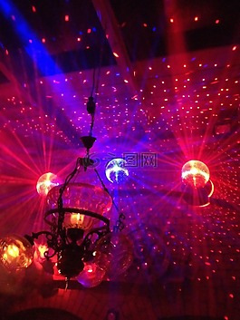 舞池,迪斯科球,夜总会