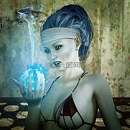 女性,女子,幻想的女人