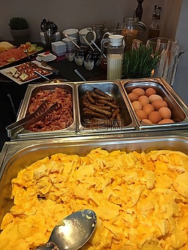 炒蛋,吃,食品
