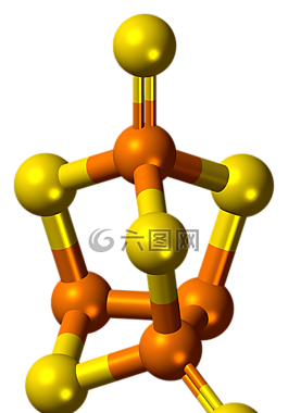 磷硫醚,分子,模型
