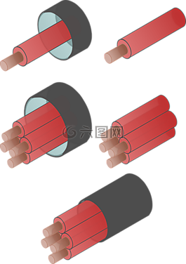 光束,电工,电力电缆