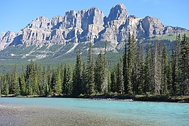 加拿大,班夫,山