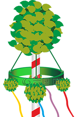 五朔节花柱,五月,传统