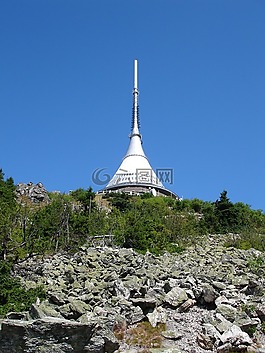 波希米亚,山,ještěd