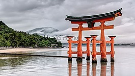 日本,牌坊,门