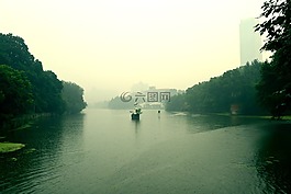 夏天,安徽合肥,烟雨朦胧
