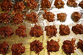 杏仁薄片,饼干,巧克力
