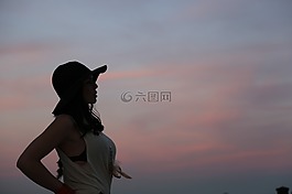 美丽,女人,模型