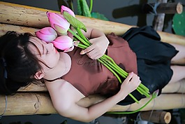 荷花,货物,莲花